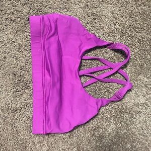 Purple lulu lemon sports bra